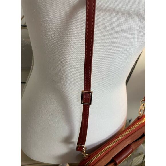 Spartina 449 Suede Crossbody or Clutch Wallet  Rust Color - Picture 5 of 16